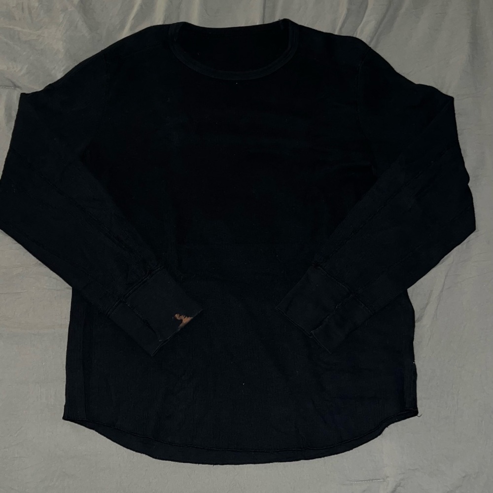 Buck Mason Vintage Thermal Surplus Tee Black - Large